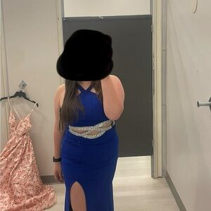 Elegant Blue Evening Dress